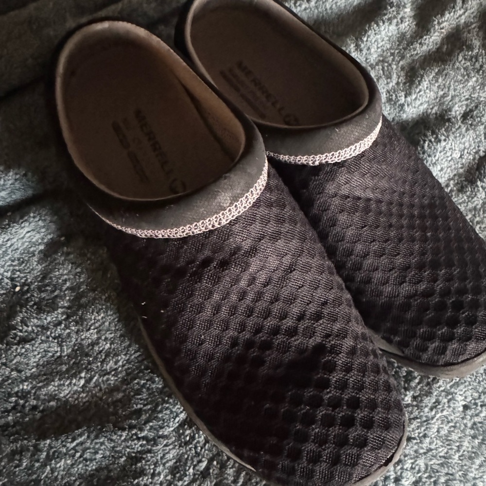 Merrell Black Slip On Mule